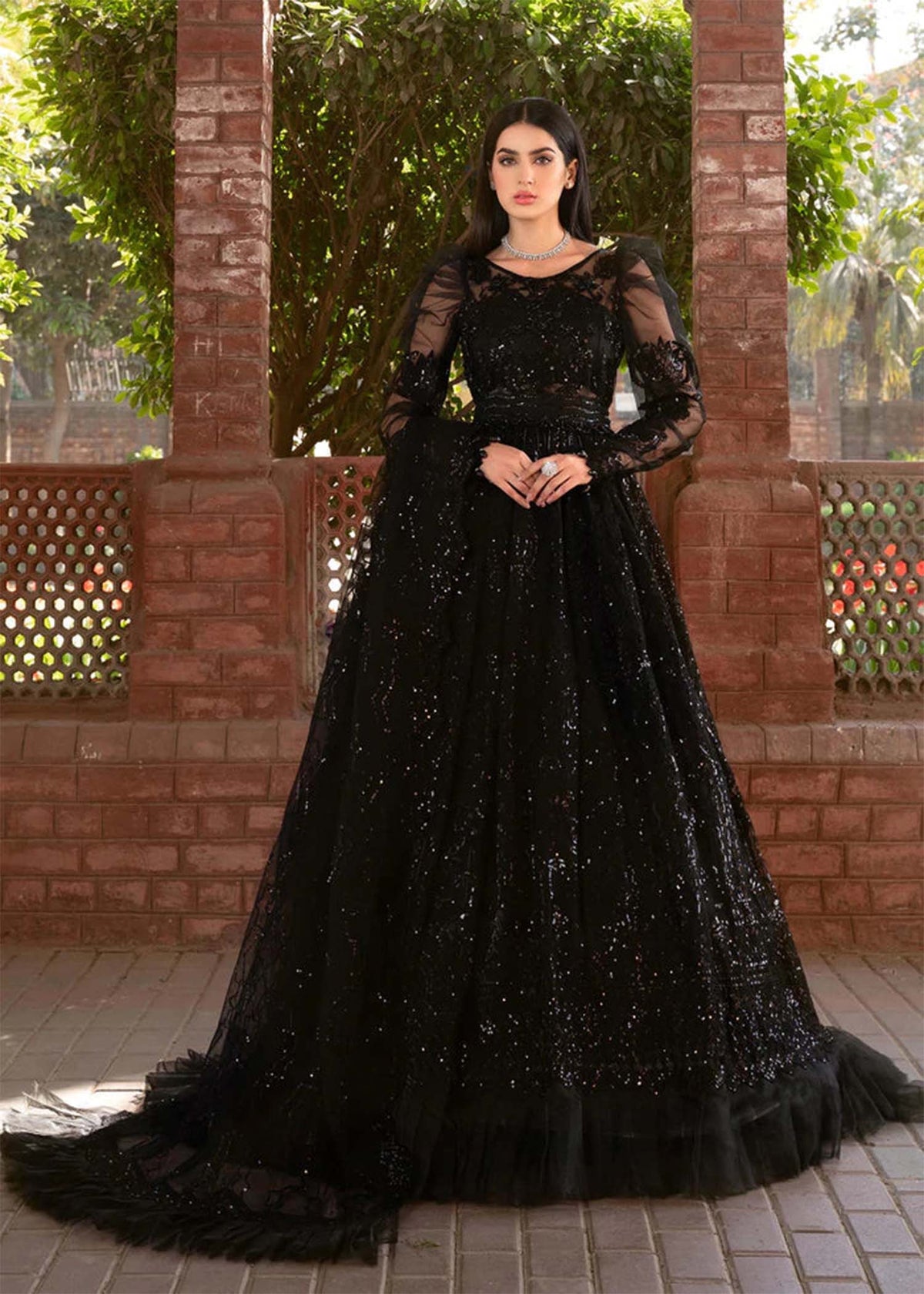 DASTOOR - RUNGREZ EID'22 - MIDNIGHT BLOOM - UNSTITCHED