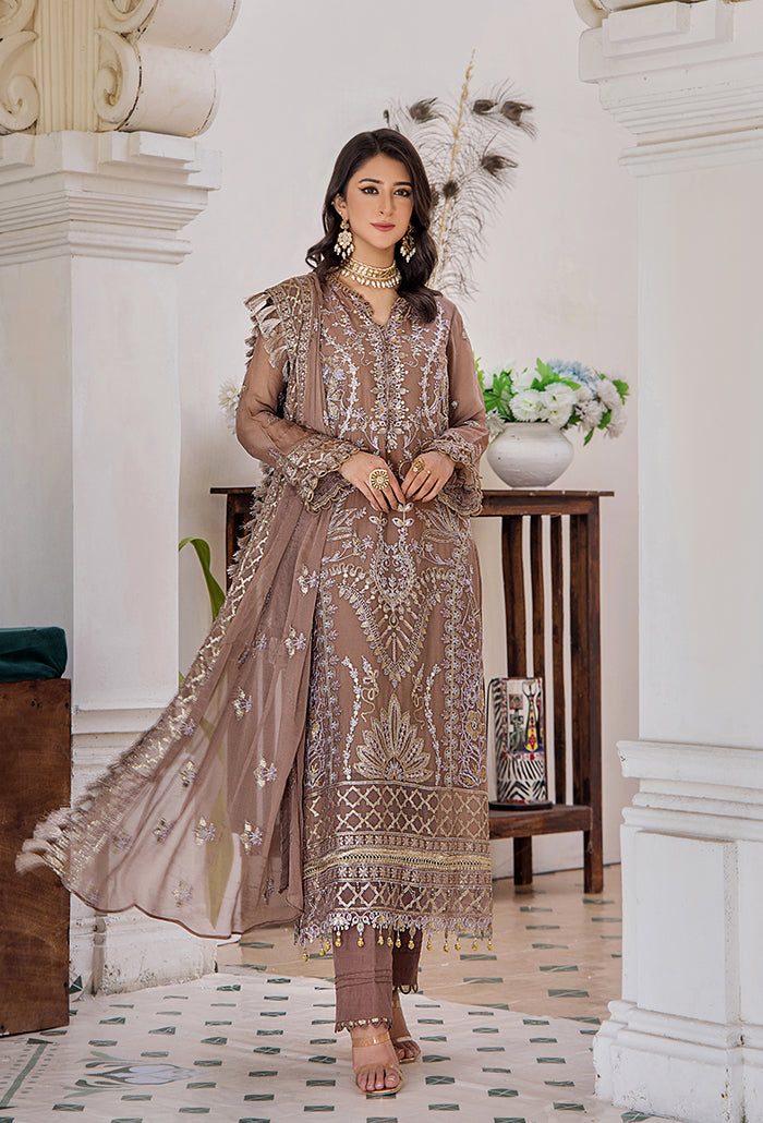 HUMDUM - PAREESHA EMBROIDERY TILLA WORK - PS-04 - UNSTITCHED