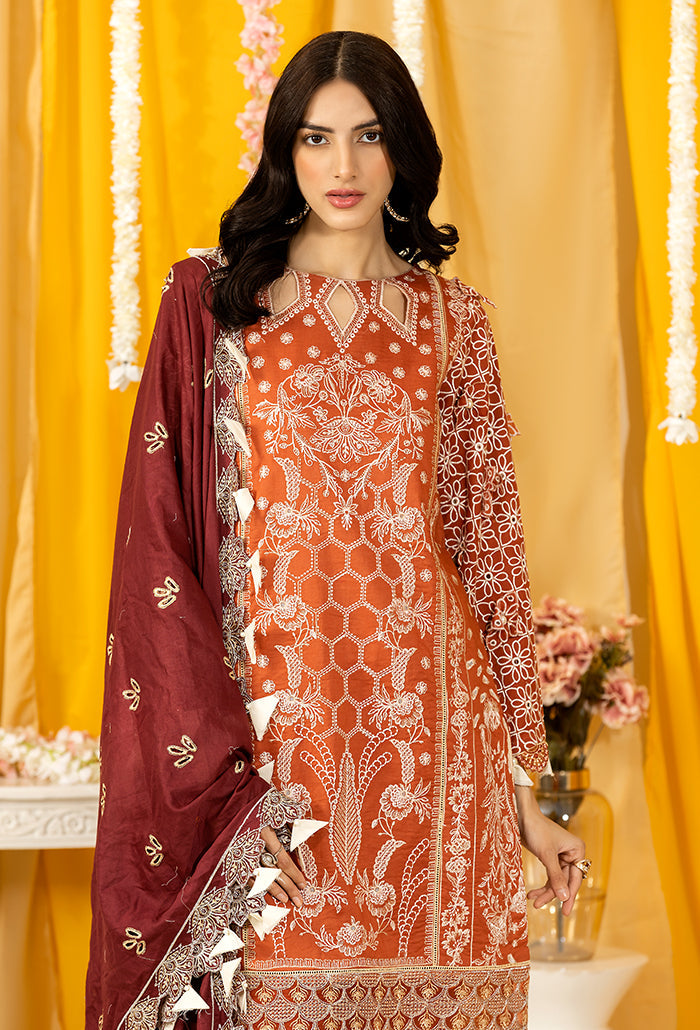 HUMDUM - GHAZAL EMBROIDERY LAWN - GZ-07 - UNSTITCHED