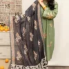 Green Embroidered 3 Pcs Unstitched Suit