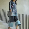 Swiss Lawn 2PC Printed Suit Black