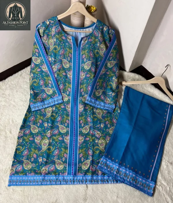 Swiss Lawn Printed Shirt Trouser Set Swiss Lawn Printed Shirt Trouser Set