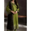 Women's Green Linen Suit 3PC