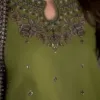 Women's Green Linen Suit 3PC