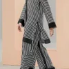 Women's Printed V-Neck 2 PC Suit Set